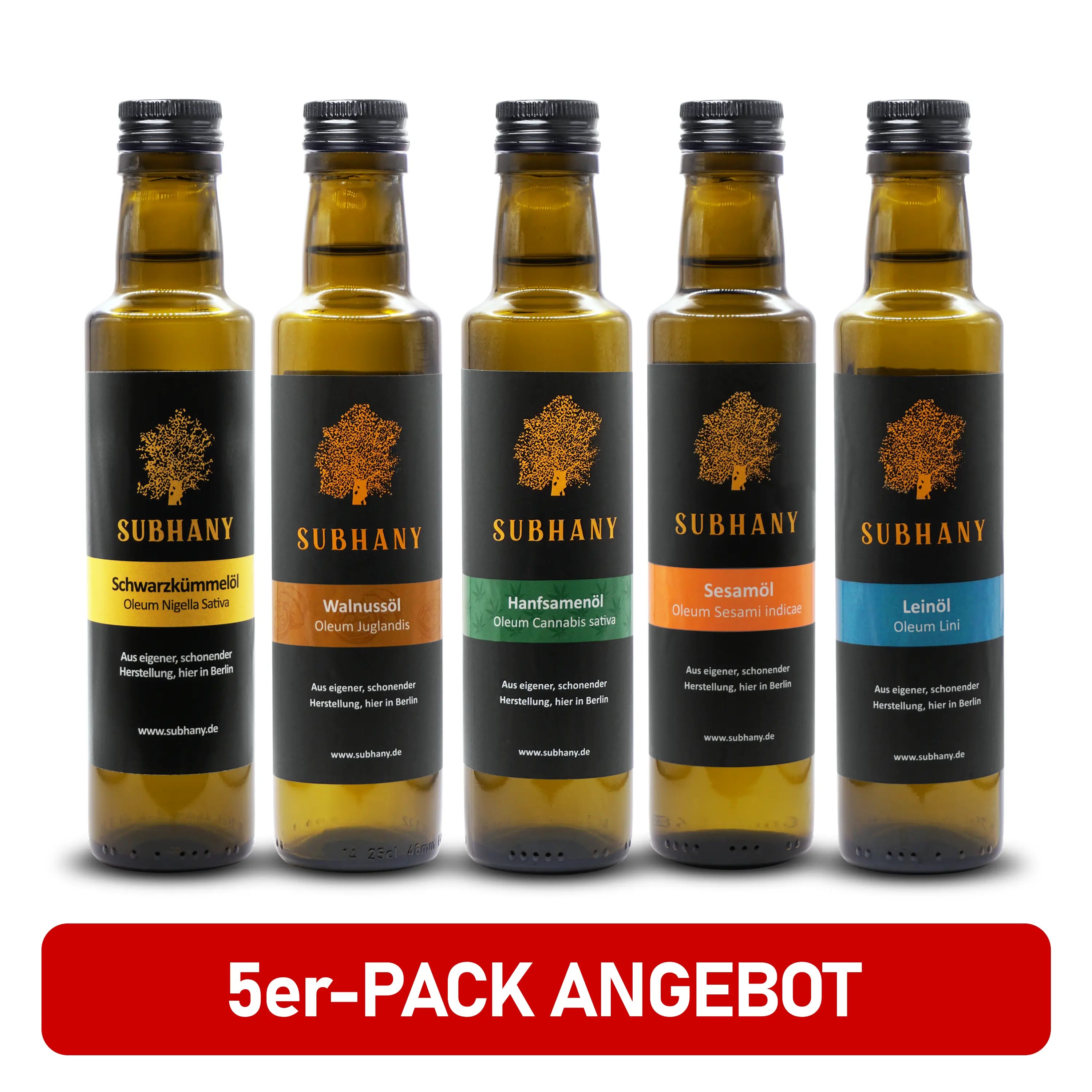 5er-Pack 250ml Subhany